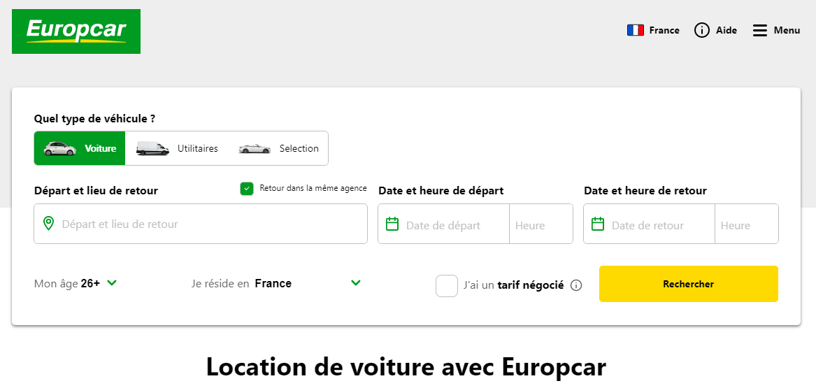 europcar home